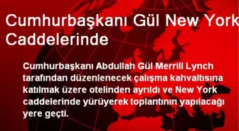 Cumhurbaşkanı Gül New York Caddelerinde