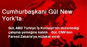 Cumhurbaşkanı Gül New York'ta