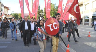 Uşak'ta protesto