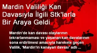 Mardin Valiliği Kan Davasıyla İlgili Stk'larla Bir Araya Geldi