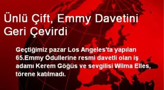 Ünlü Çift, Emmy Davetini Geri Çevirdi