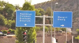 Tunceli Elazığ Karayolundaki Yön Levhaları Yenilendi