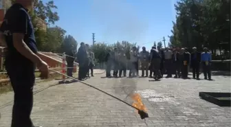 Arapgir'de Yangın Tatbikatı Yapıldı