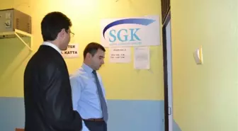 Kaymakam Sezer, Sgk Hizmet Merkezi'ni Ziyaret Etti