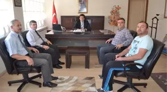 Kula Belediyespor Yönetimi, Kaymakam Hakyemez'i Ziyaret Etti