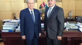 Kuzuculu Belediye Başkanı Yaşar Toksoy Bahçeli'yi Ziyaret Etti