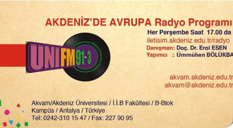 'Akdeniz'de Avrupa' Radyo Programı Yayına Başlıyor