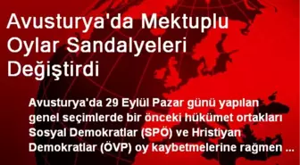 Avusturya'da Mektuplu Oylar Sandalyeleri Değiştirdi