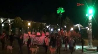 İzmir'de 'Suriye Tezkeresi' Protestosu