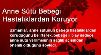 Anne Sütü Bebeği Hastalıklardan Koruyor