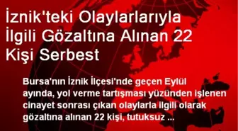 İznik'teki Olaylarlarıyla İlgili Gözaltına Alınan 22 Kişi Serbest