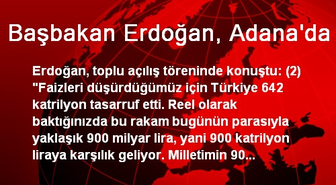 Başbakan Erdoğan, Adana'da