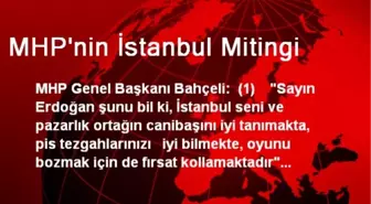 MHP'nin İstanbul Mitingi