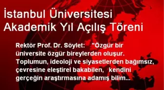 İstanbul Üniversitesi Akademik Yıl Açılış Töreni