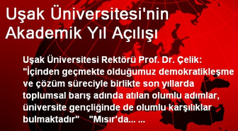 Uşak Üniversitesi'nin Akademik Yıl Açılışı