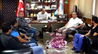 Ceyhanspor Yönetiminden Başkan Sözlü'ye Ziyaret