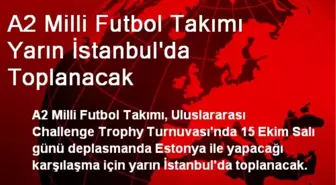 A2 Milli Futbol Takımı Yarın İstanbul'da Toplanacak