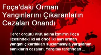 Foça'daki Orman Yangınlarını Çıkaranların Cezaları Onandı