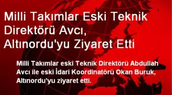 Milli Takımlar Eski Teknik Direktörü Avcı, Altınordu'yu Ziyaret Etti