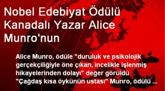 Nobel Edebiyat Ödülü Kanadalı Yazar Alice Munro'nun