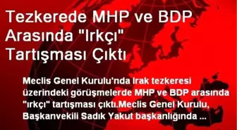 Tezkerede MHP ve BDP Arasında 'Irkçı' Tartışması Çıktı