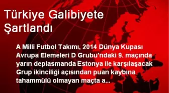 Türkiye Galibiyete Şartlandı