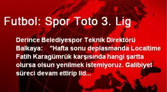 Futbol: Spor Toto 3. Lig