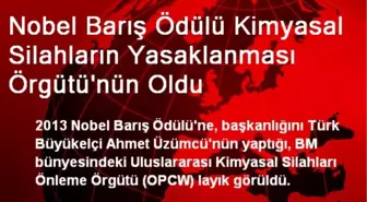 Nobel Barış Ödülü Kimyasal Silahların Yasaklanması Örgütü'nün Oldu