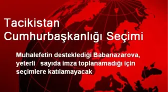 Tacikistan Cumhurbaşkanlığı Seçimi