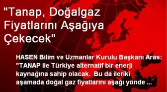 'Tanap, Doğalgaz Fiyatlarını Aşağıya Çekecek'