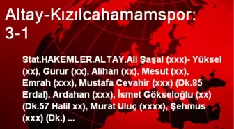 Altay-Kızılcahamamspor: 3-1