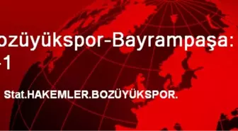 Bozüyükspor-Bayrampaşa: 2-1