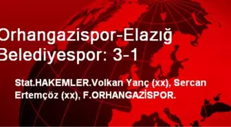 Orhangazispor-Elazığ Belediyespor: 3-1