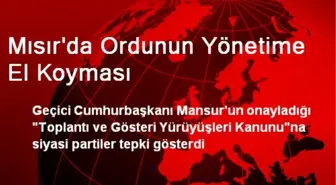 Mısır'da Ordunun Yönetime El Koyması