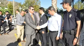 Alanya'da Protokol Polisle Bayramlaştı