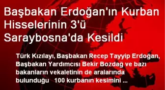 Başbakan Erdoğan'ın Kurban Hisselerinin 3'ü Saraybosna'da Kesildi