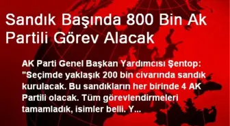 Sandık Başında 800 Bin Ak Partili Görev Alacak