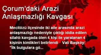 Çorum'daki Arazi Anlaşmazlığı Kavgası