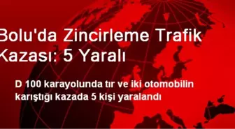 Bolu'da Zincirleme Trafik Kazası: 5 Yaralı