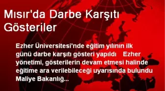 Mısır'da Darbe Karşıtı Gösteriler