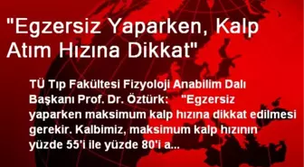 'Egzersiz Yaparken, Kalp Atım Hızına Dikkat'