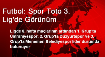 Futbol: Spor Toto 3. Lig'de Görünüm