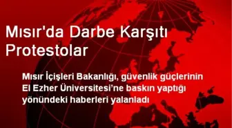 Mısır'da Darbe Karşıtı Protestolar