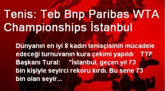 Tenis: Teb Bnp Paribas WTA Championships İstanbul