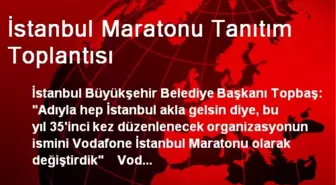 İstanbul Maratonu Tanıtım Toplantısı