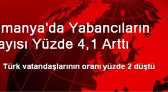 Almanya'da Yabancıların Sayısı Yüzde 4,1 Arttı