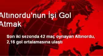 Altınordu'nun İşi Gol Atmak