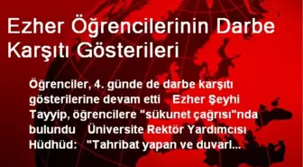 Ezher Öğrencilerinin Darbe Karşıtı Gösterileri