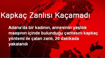 Kapkaç Zanlısı Kaçamadı