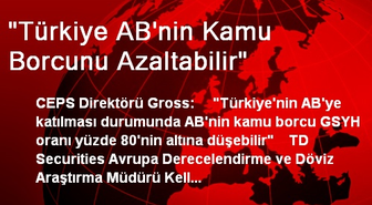 'Türkiye AB'nin Kamu Borcunu Azaltabilir'